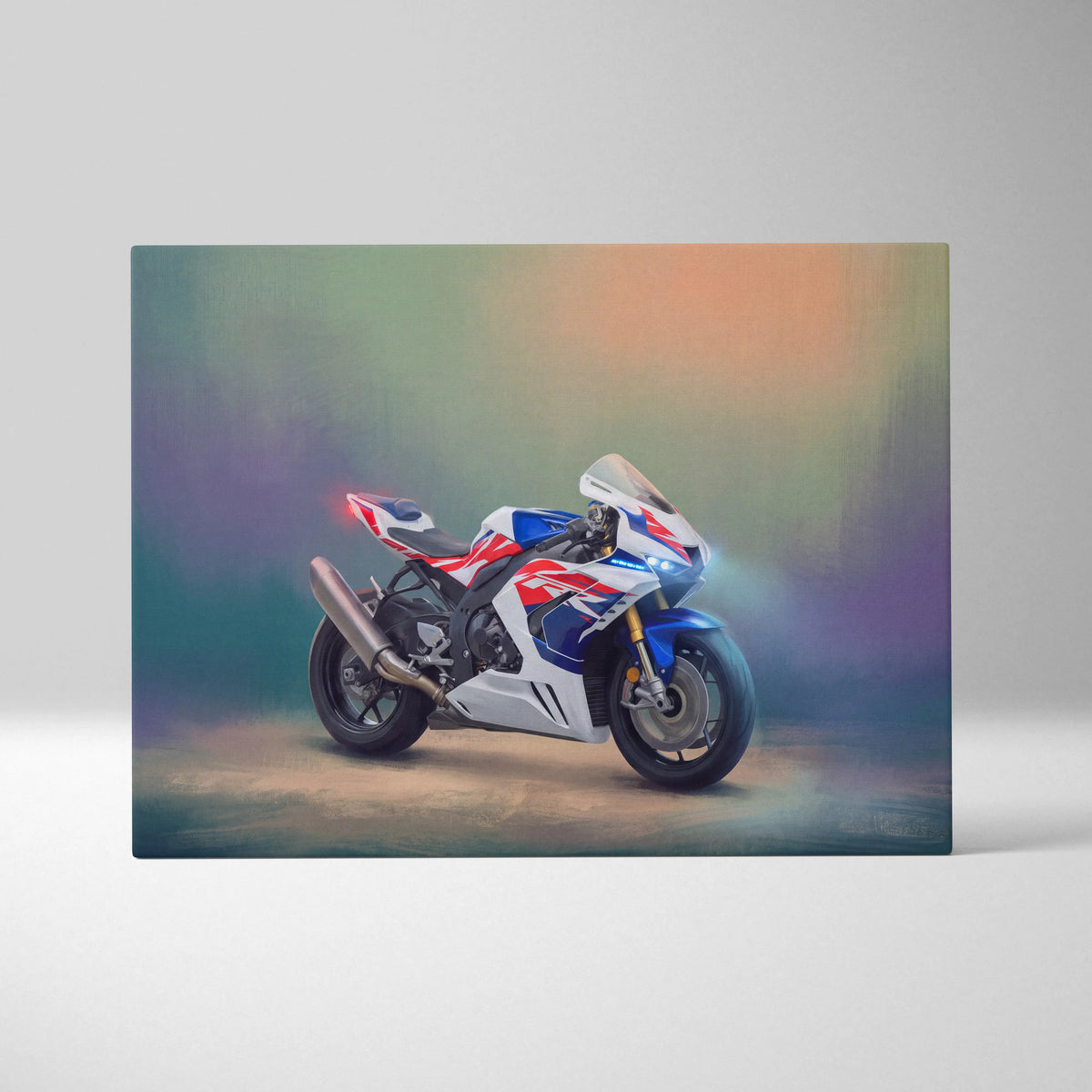 Honda CBR1000RR-R Inspired Supersport Wall Art, HRC Racing Canvas and Modern Wall Decor