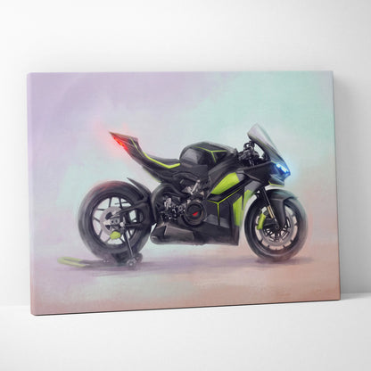 Ducati Panigale V4 Lamborghini Inspired Superbike Wall Art, Track Poster and Modern Decor