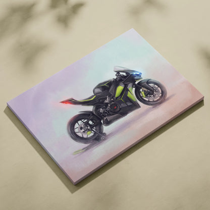 Ducati Panigale V4 Lamborghini Inspired Superbike Wall Art, Track Poster and Modern Decor