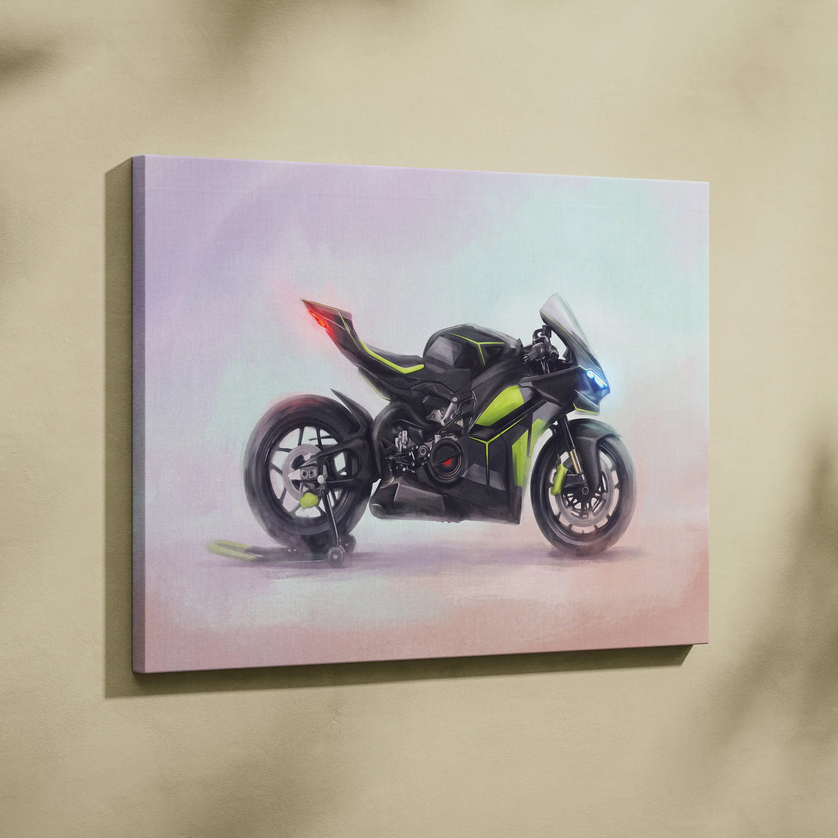 Ducati Panigale V4 Lamborghini Inspired Superbike Wall Art, Track Poster and Modern Decor
