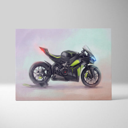 Ducati Panigale V4 Lamborghini Inspired Superbike Wall Art, Track Poster and Modern Decor