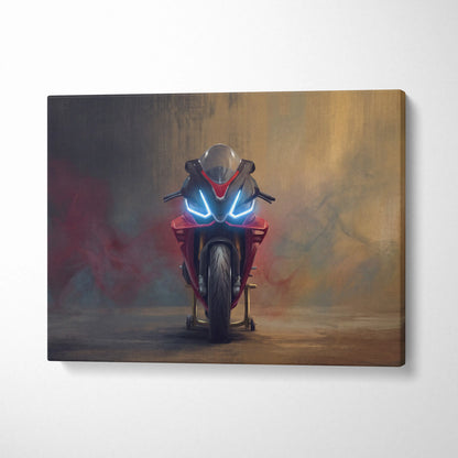 Aprilia RSV4 1100 Factory Inspired Canvas Art, Sport Bike Wall Decor, Motorcycle Supersport Print
