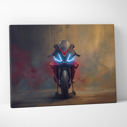 Aprilia RSV4 1100 Factory Inspired Canvas Art, Sport Bike Wall Decor, Motorcycle Supersport Print