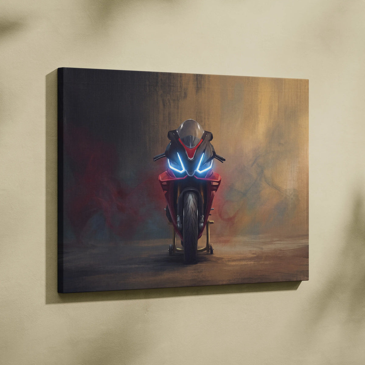 Aprilia RSV4 1100 Factory Inspired Canvas Art, Sport Bike Wall Decor, Motorcycle Supersport Print