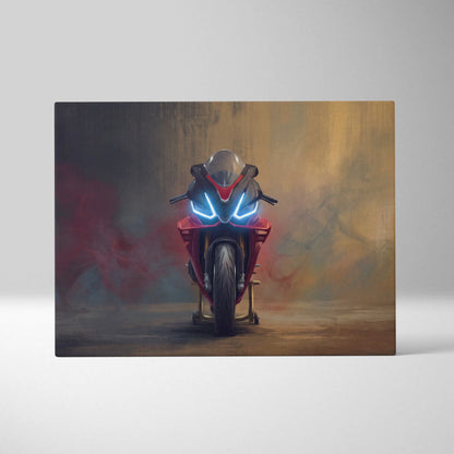 Aprilia RSV4 1100 Factory Inspired Canvas Art, Sport Bike Wall Decor, Motorcycle Supersport Print