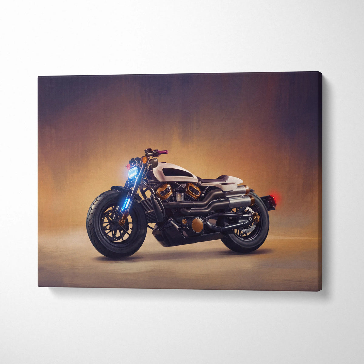 Sportster S Inspired Motorcycle Wall Art, American Cruiser Poster and Garage Decor