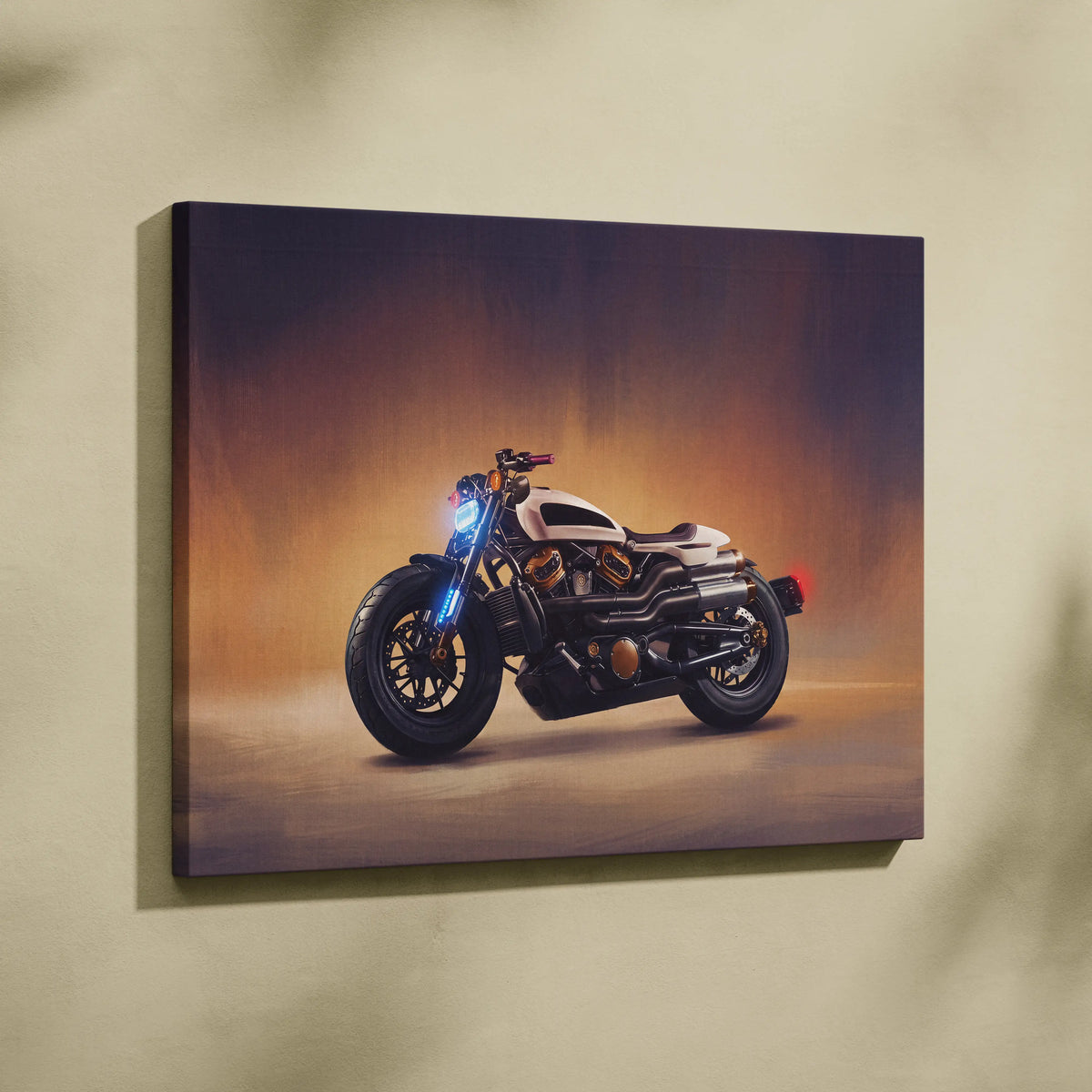 Sportster S Inspired Motorcycle Wall Art, American Cruiser Poster and Garage Decor