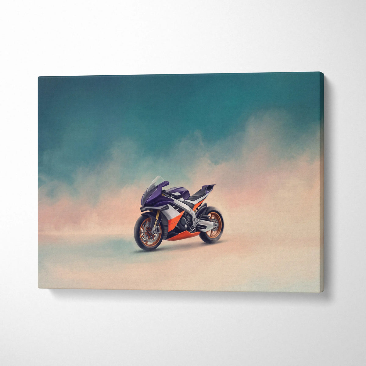 Aprilia RSV4 Inspired Motorcycle Wall Art, Track Weapon Print and Italian Superbike Decor