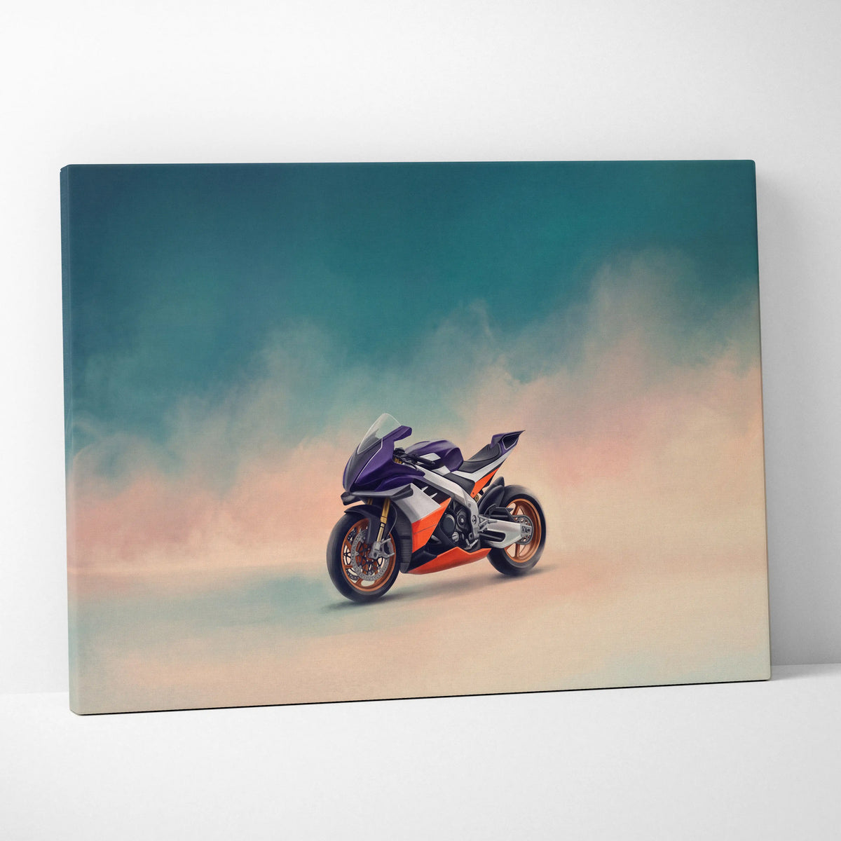 Aprilia RSV4 Inspired Motorcycle Wall Art, Track Weapon Print and Italian Superbike Decor