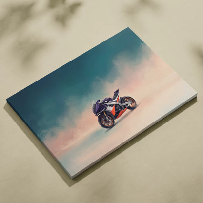 Aprilia RSV4 Inspired Motorcycle Wall Art, Track Weapon Print and Italian Superbike Decor