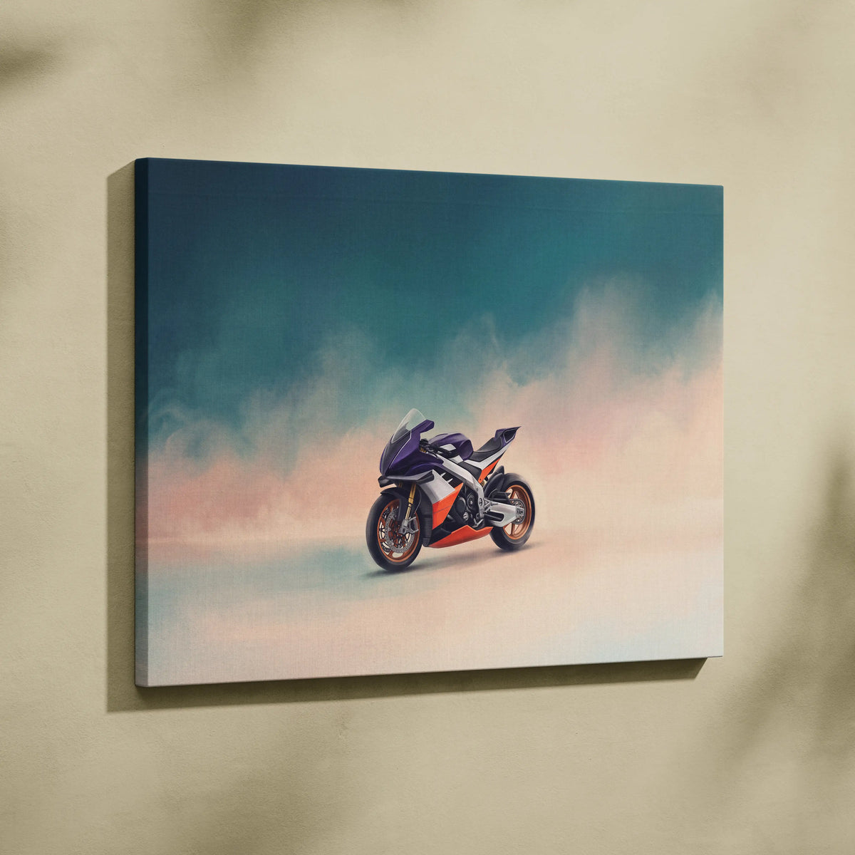 Aprilia RSV4 Inspired Motorcycle Wall Art, Track Weapon Print and Italian Superbike Decor