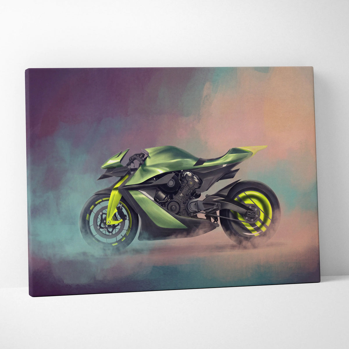 Aston Martin AMB 001 Inspired Supersport Wall Art, Supercharged Track Poster and Rider Gift