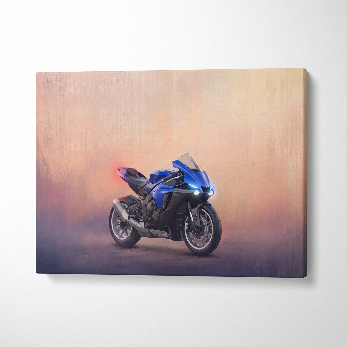 Yamaha YZF-R6 Inspired Canvas Art, Track Weapon Poster and Modern Wall Decor