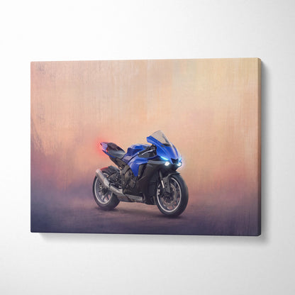 Yamaha YZF-R6 Inspired Canvas Art, Track Weapon Poster and Modern Wall Decor