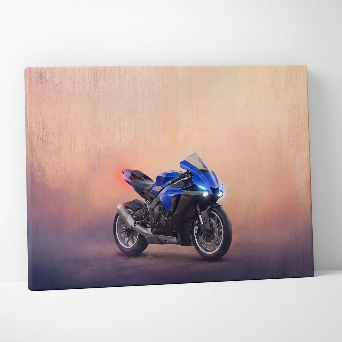 Yamaha YZF-R6 Inspired Canvas Art, Track Weapon Poster and Modern Wall Decor