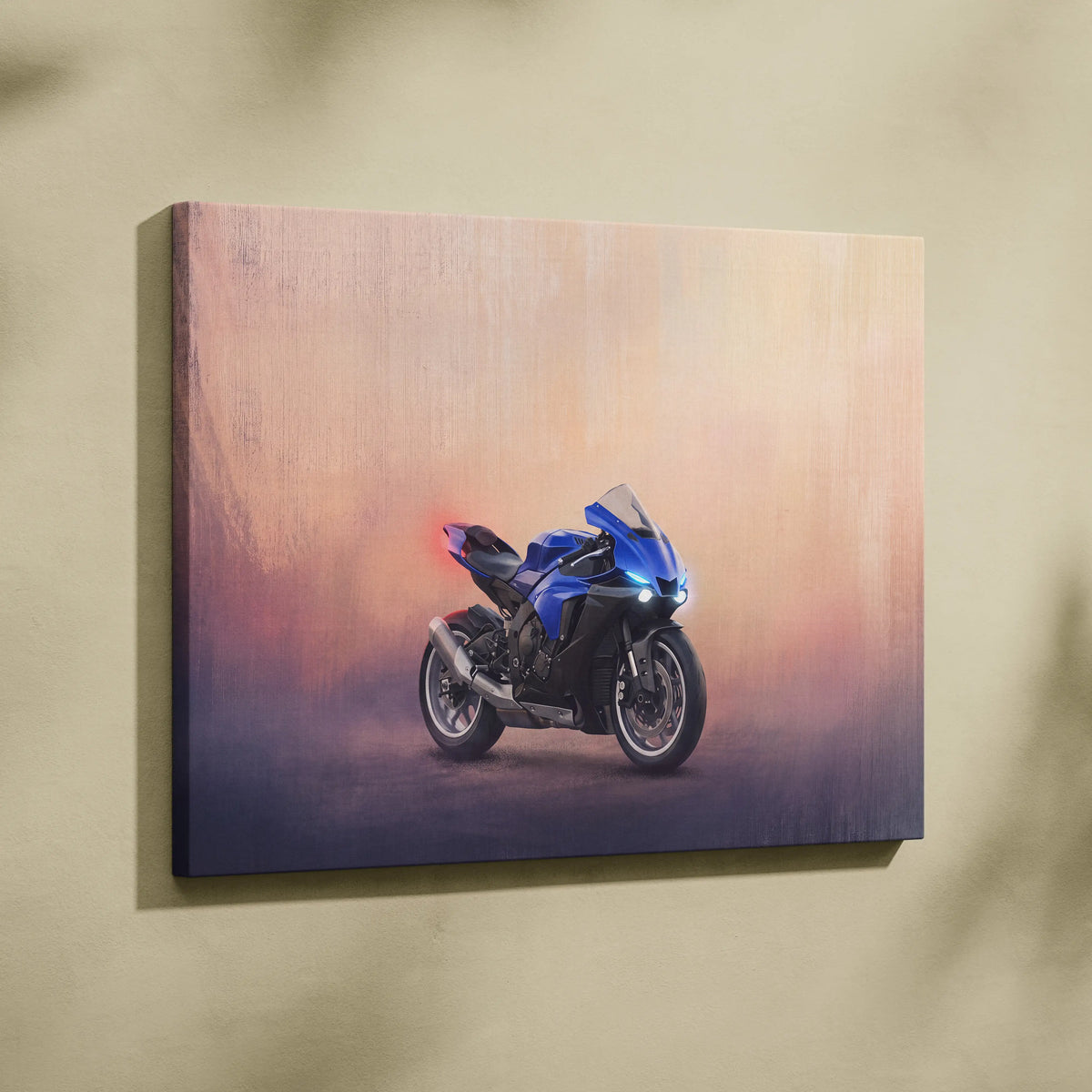 Yamaha YZF-R6 Inspired Canvas Art, Track Weapon Poster and Modern Wall Decor