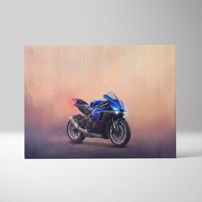 Yamaha YZF-R6 Inspired Canvas Art, Track Weapon Poster and Modern Wall Decor