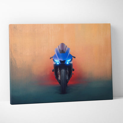 Yamaha YZF-R1 Inspired Motorcycle Wall Art, Racing Print and Home Decor