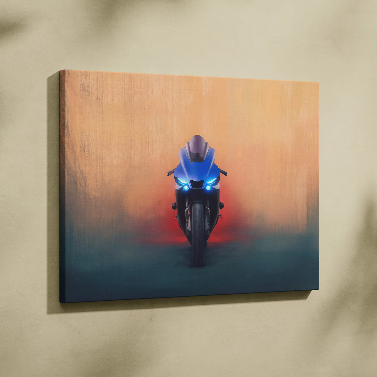 Yamaha YZF-R1 Inspired Motorcycle Wall Art, Racing Print and Home Decor