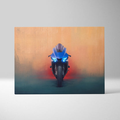 Yamaha YZF-R1 Inspired Motorcycle Wall Art, Racing Print and Home Decor