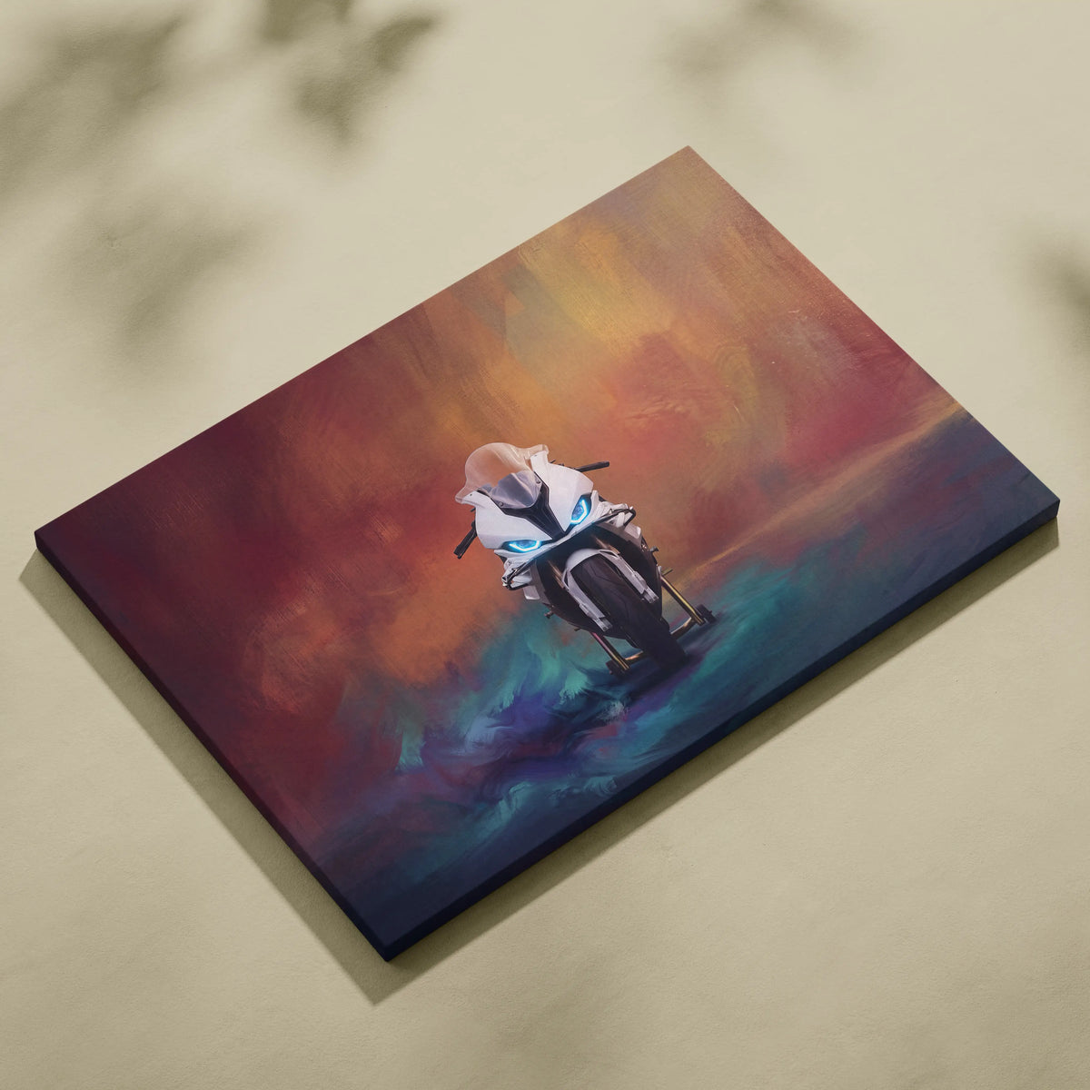 BMW S1000RR Inspired Sport Bike Wall Art, Track Weapon Print and Motorsport Fan Gift
