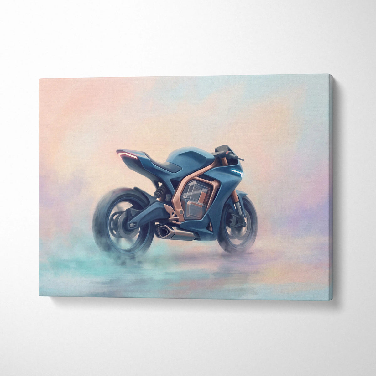 Energica Ego Inspired Supersport Wall Art, Electric Superbike Print and Futuristic Garage Decor