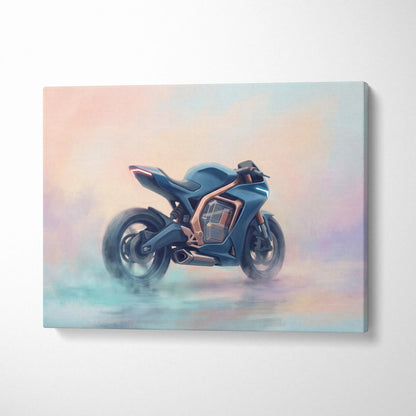 Energica Ego Inspired Supersport Wall Art, Electric Superbike Print and Futuristic Garage Decor