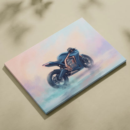 Energica Ego Inspired Supersport Wall Art, Electric Superbike Print and Futuristic Garage Decor