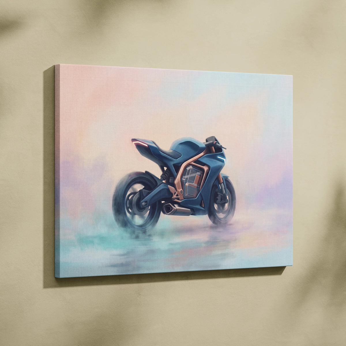 Energica Ego Inspired Supersport Wall Art, Electric Superbike Print and Futuristic Garage Decor