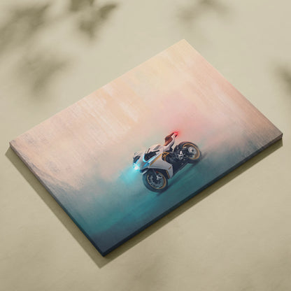 MV Agusta Superveloce Inspired Motorcycle Wall Art, Italian Superbike Print and Luxury Garage Decor