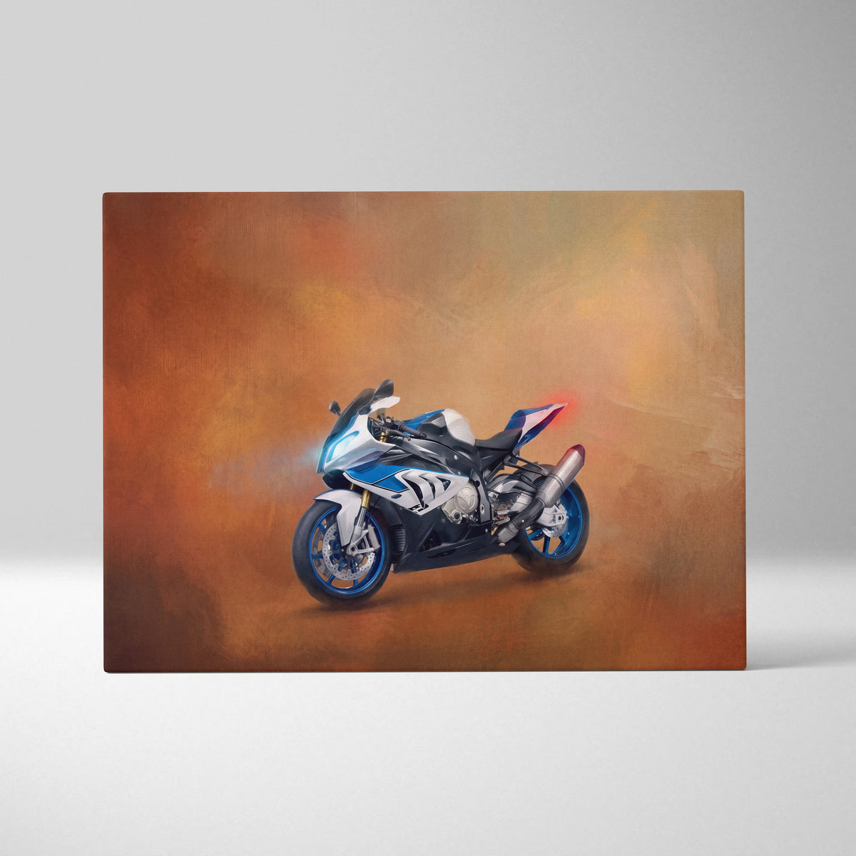 BMW S1000RR Inspired Canvas Art, Motorsport Racing Poster and Superbike Wall Decor
