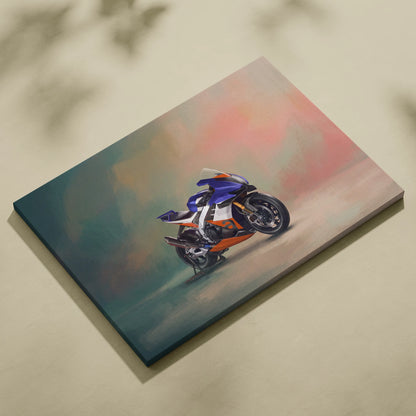 Aprilia RSV4 Xtrenta Inspired Supersport Wall Art, Italian Superbike Print and Track Day Garage Decor