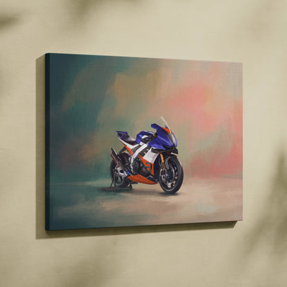 Aprilia RSV4 Xtrenta Inspired Supersport Wall Art, Italian Superbike Print and Track Day Garage Decor