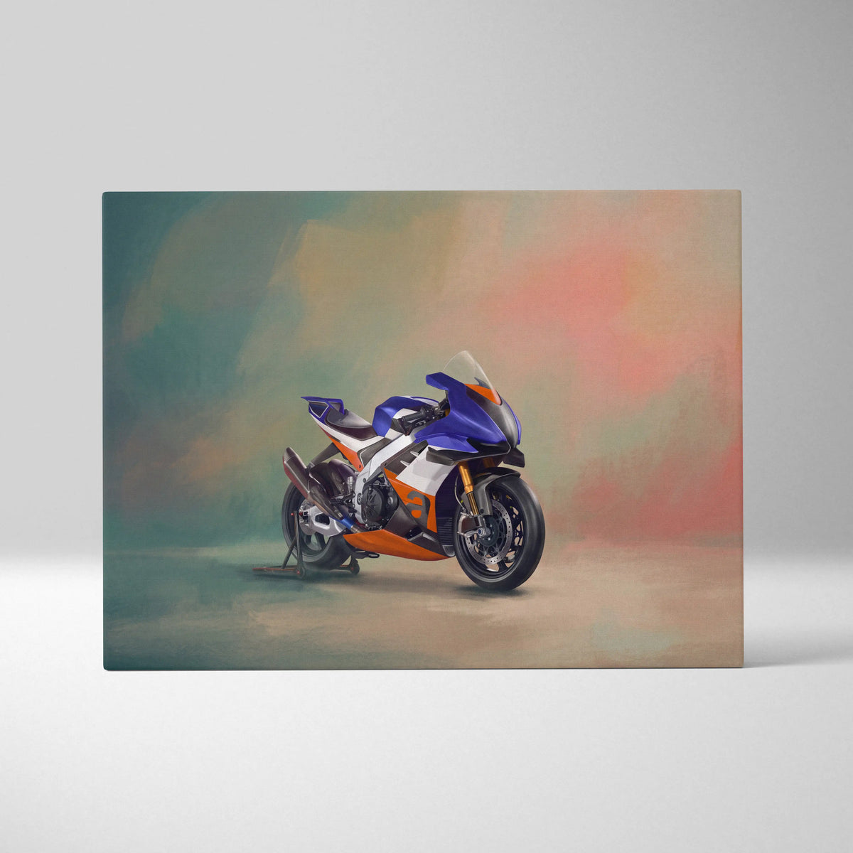 Aprilia RSV4 Xtrenta Inspired Supersport Wall Art, Italian Superbike Print and Track Day Garage Decor