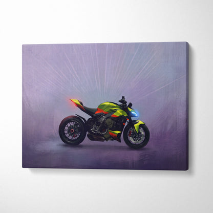 Ducati Streetfighter Inspired Supersport Wall Art, Hypernaked Poster and Motorcycle Gift