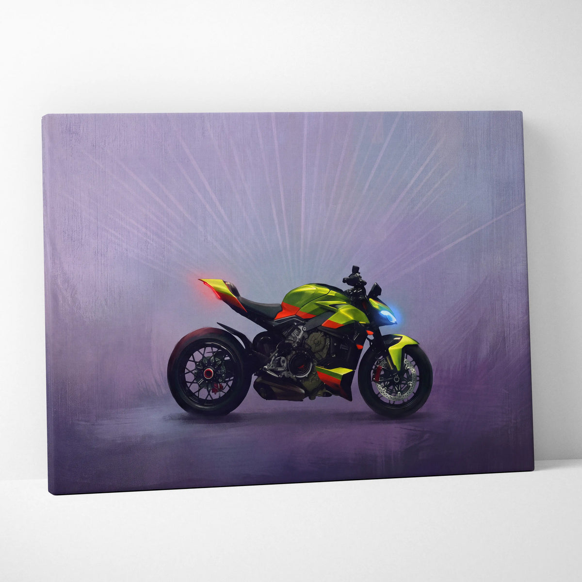 Ducati Streetfighter Inspired Supersport Wall Art, Hypernaked Poster and Motorcycle Gift