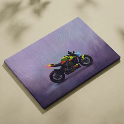 Ducati Streetfighter Inspired Supersport Wall Art, Hypernaked Poster and Motorcycle Gift