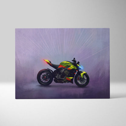 Ducati Streetfighter Inspired Supersport Wall Art, Hypernaked Poster and Motorcycle Gift