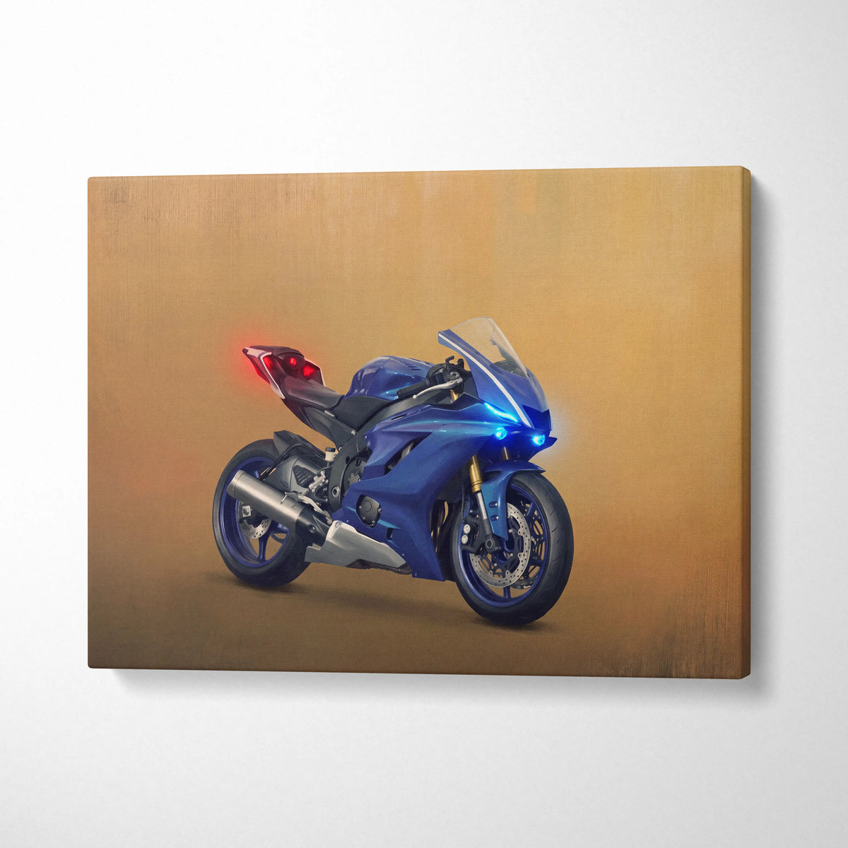 Yamaha YZF-R6 Inspired Supersport Wall Art, Racing Print & Superbike Home Decor