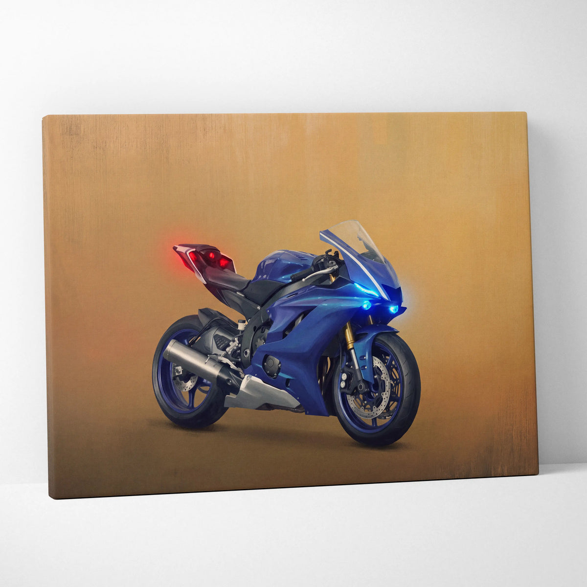 Yamaha YZF-R6 Inspired Supersport Wall Art, Racing Print & Superbike Home Decor