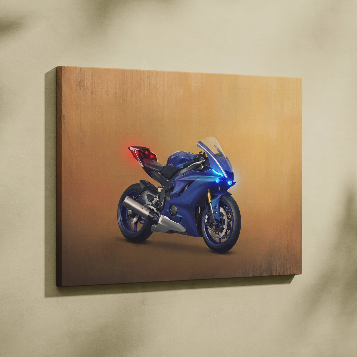 Yamaha YZF-R6 Inspired Supersport Wall Art, Racing Print & Superbike Home Decor