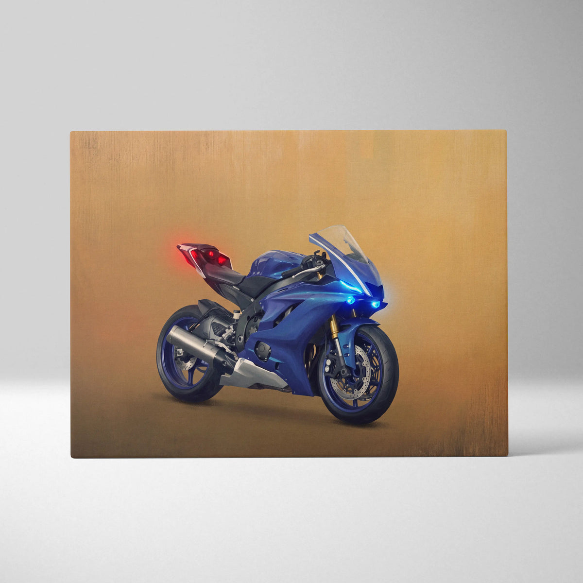 Yamaha YZF-R6 Inspired Supersport Wall Art, Racing Print & Superbike Home Decor