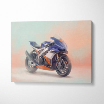 Aprilia RSV4 Xtrenta Inspired Motorcycle Wall Art, Superbike Canvas Art & Racing Garage Print
