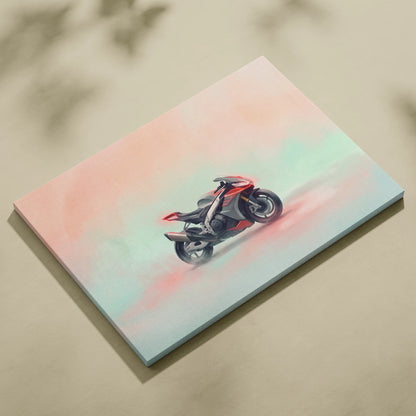 Aprilia RSV4 Factory Inspired Motorcycle Wall Art, Superbike Canvas Print & Racing Home Decor