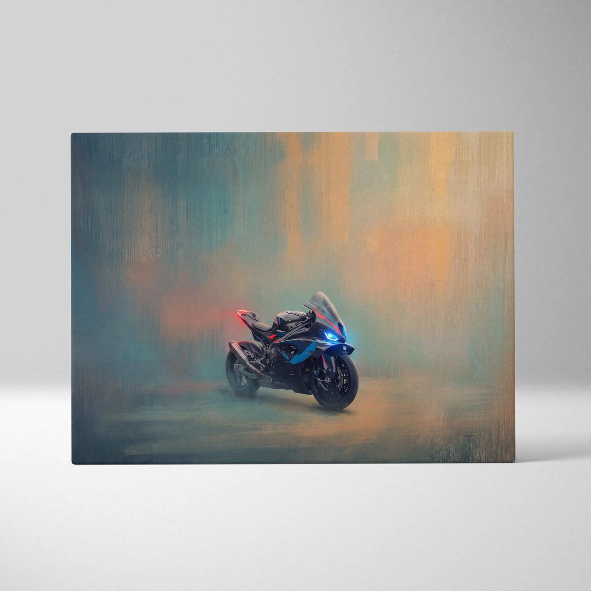 BMW M1000RR Inspired Canvas Art, Track Superbike Wall Art & Racing Enthusiast Poster Print