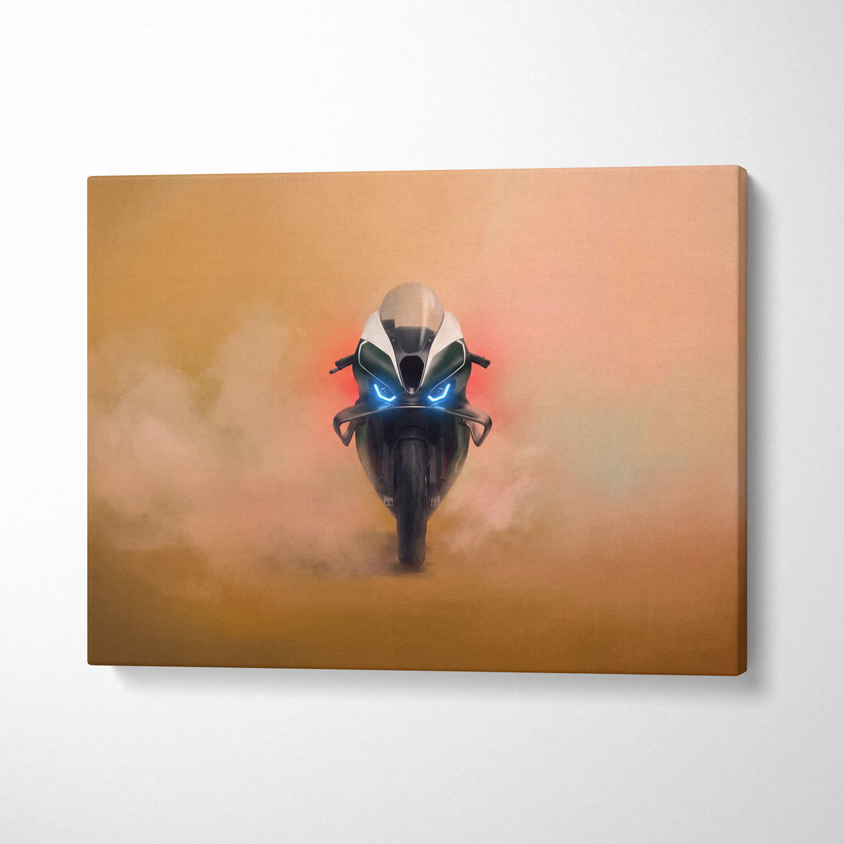 BMW M1000RR Limited Edition Isle of Man TT Inspired Supersport Wall Art, Track Racing Canvas Art & Superbike Home Decor