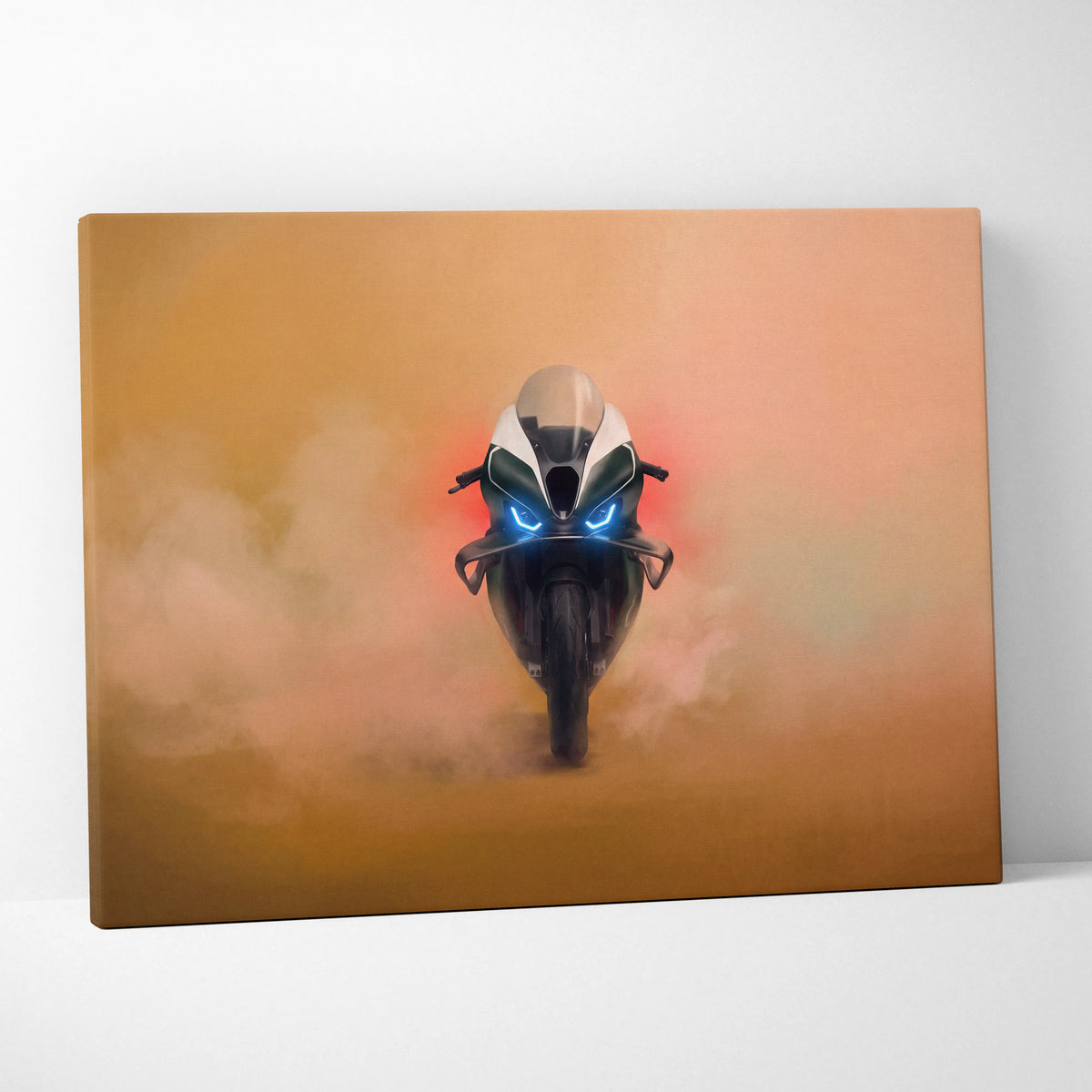 BMW M1000RR Limited Edition Isle of Man TT Inspired Supersport Wall Art, Track Racing Canvas Art & Superbike Home Decor