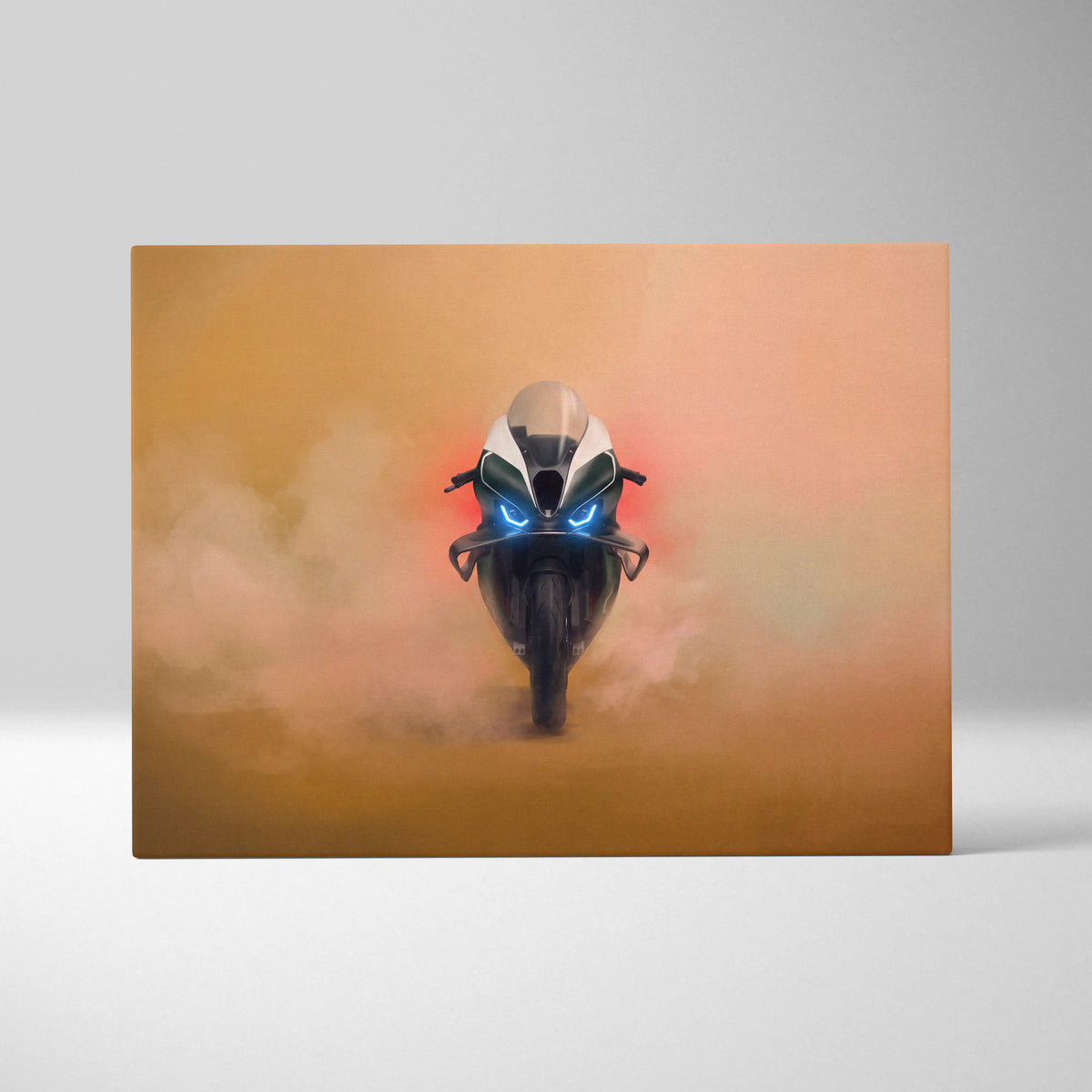 BMW M1000RR Limited Edition Isle of Man TT Inspired Supersport Wall Art, Track Racing Canvas Art & Superbike Home Decor
