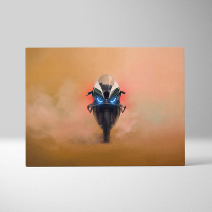 BMW M1000RR Limited Edition Isle of Man TT Inspired Supersport Wall Art, Track Racing Canvas Art & Superbike Home Decor