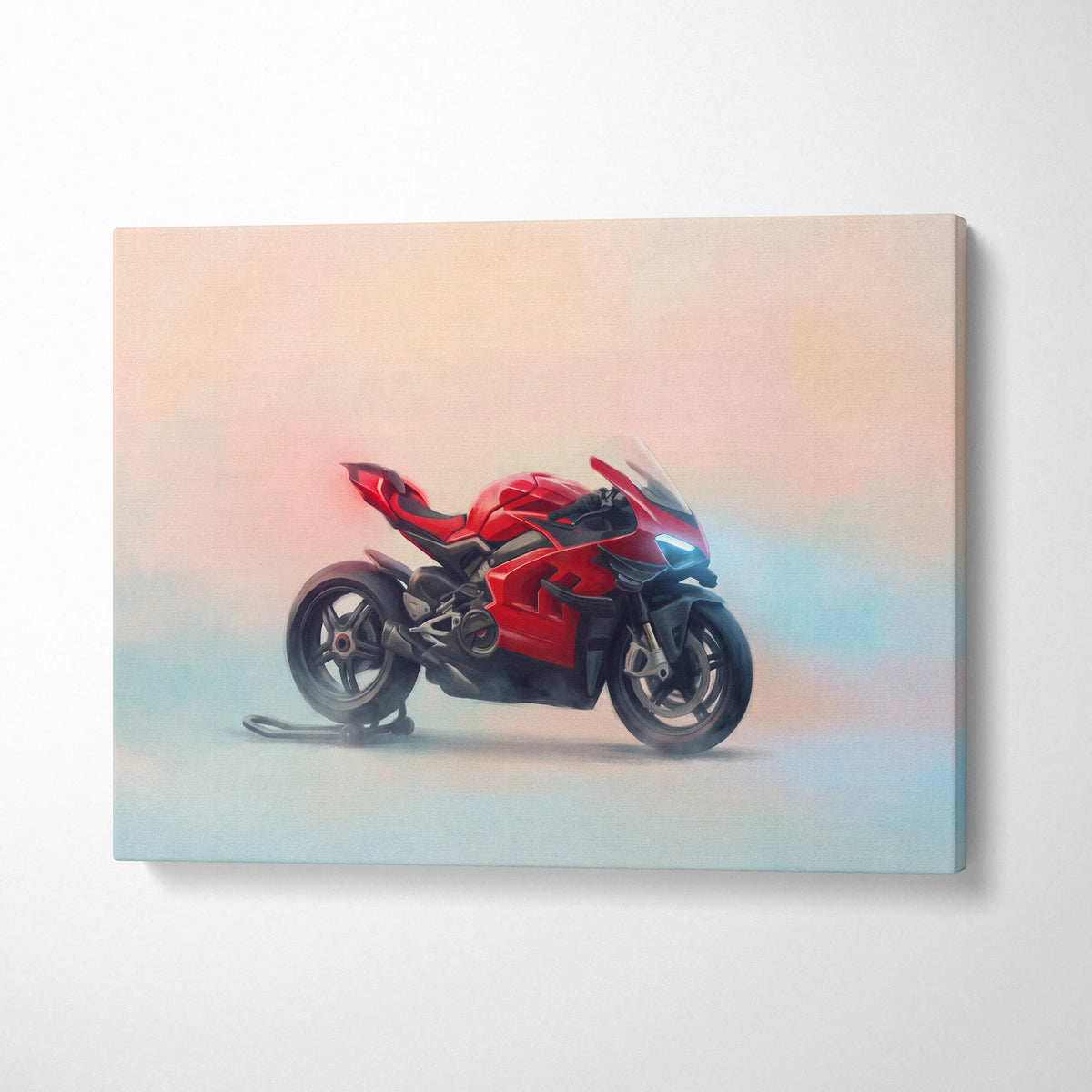 Ducati Superleggera V4 Inspired Canvas Art, Sport Bike Wall Art & Racing Enthusiast Gift